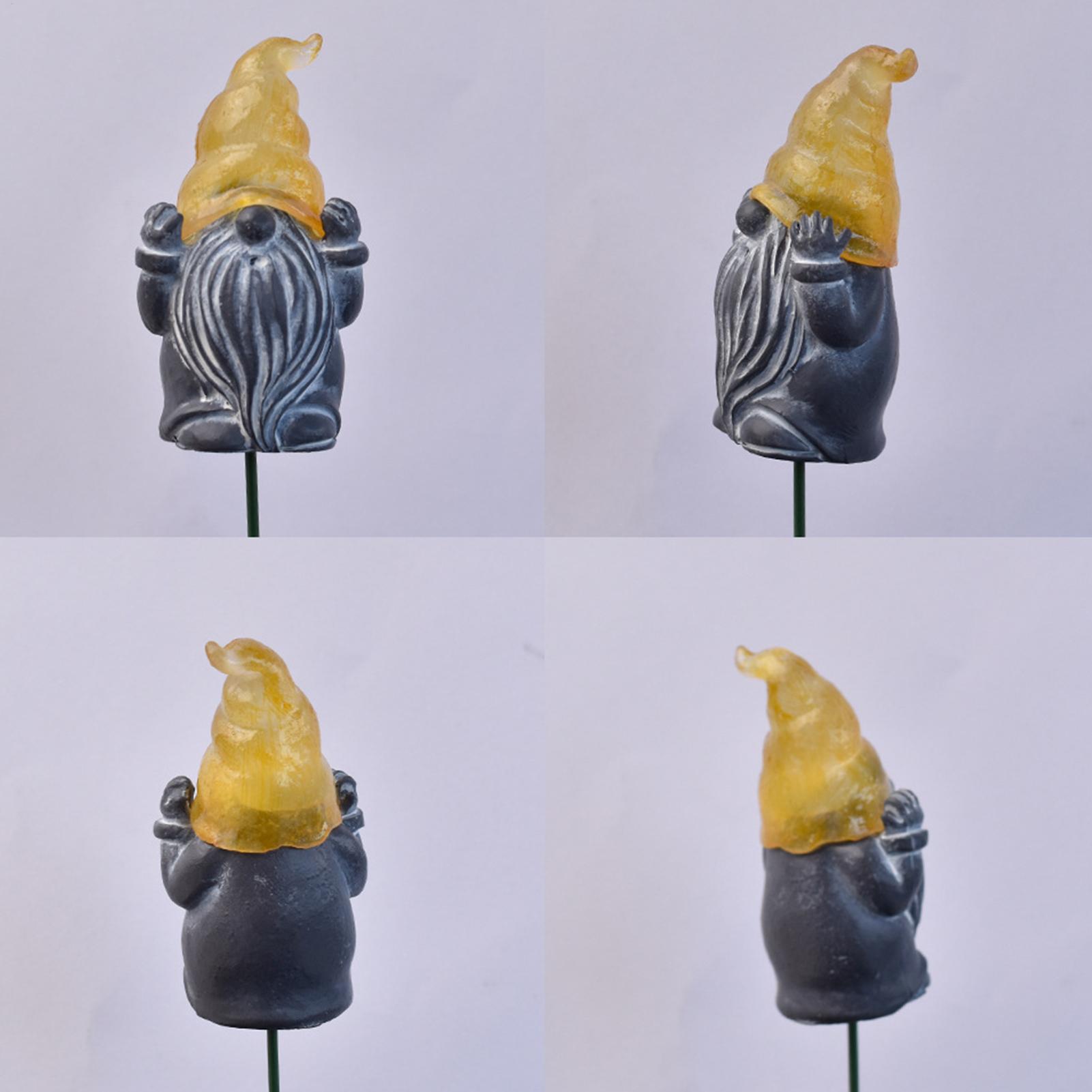 Resin Art With Flowers - Decorative Yard Stakes 3-Piece Glowing Resin