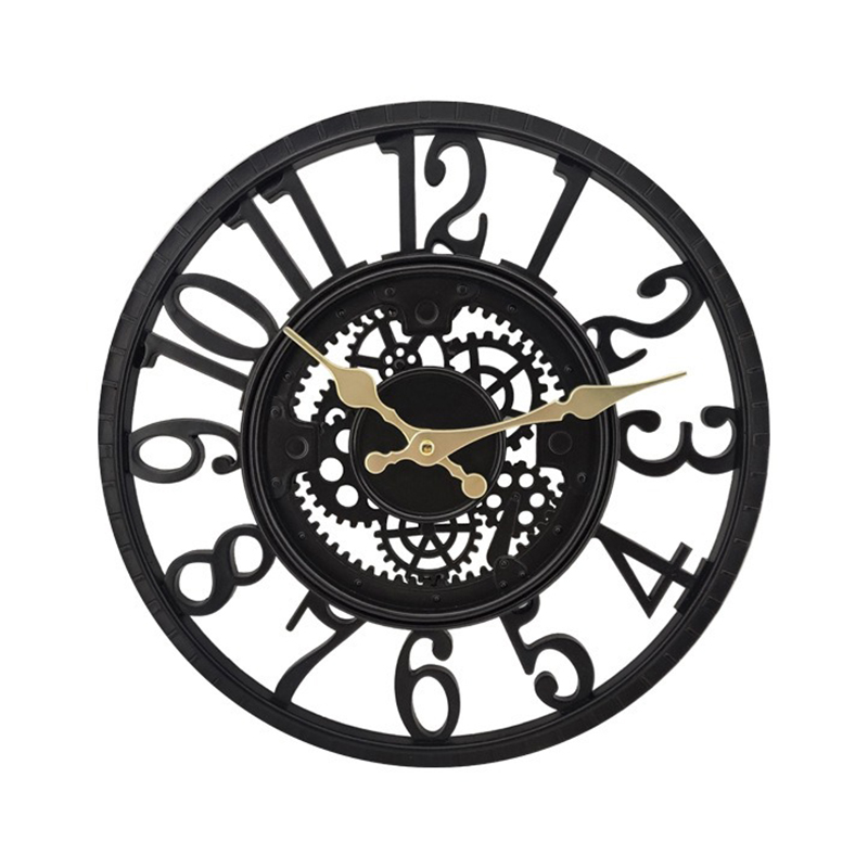 Resin Art Clock - Outdoor Wall Clock Waterproof Retro Resin
