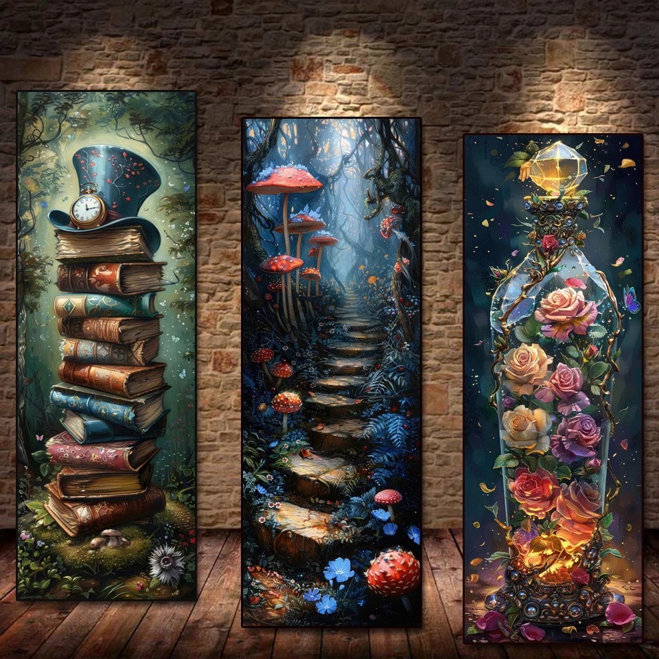 Resin Art Clock - Diamond Embroidery DIY Dream Wonderland Book