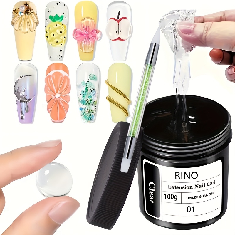 Resin Art Gel - 100g Clear Non-Stick Hand Extension Nail