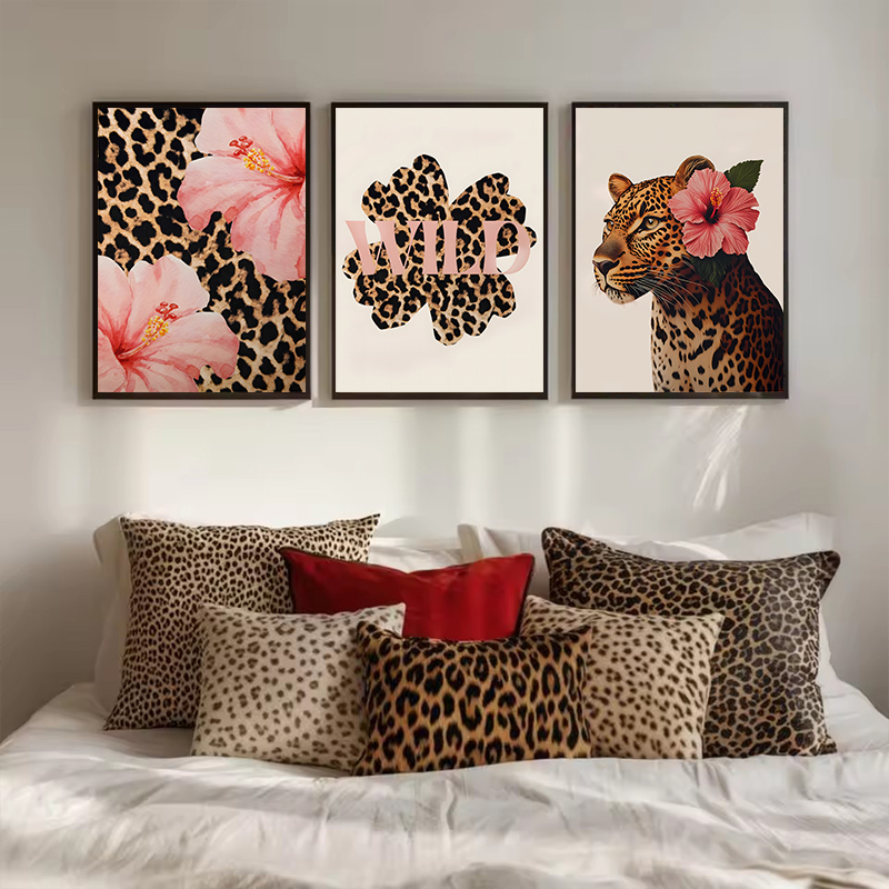 Resin Art With Flowers - Funky Leopard Hibiscus Flower Pink Cheetah