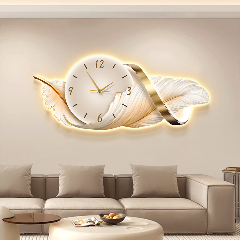 Resin Art Clock - Big Size Metal Wall Art Clock