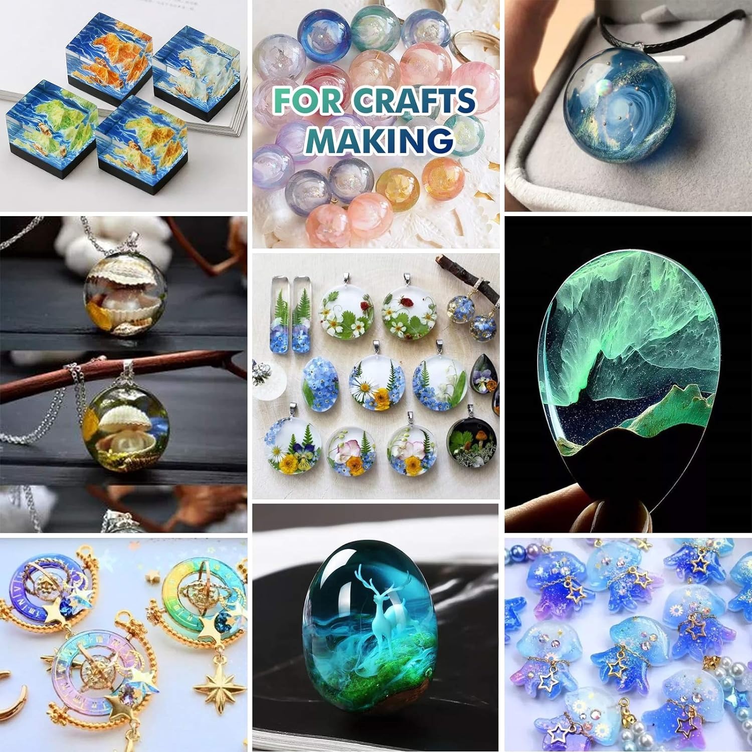 300g UV Resin Clear,Hard,Upgra - Resin Art Letters 评论和价格