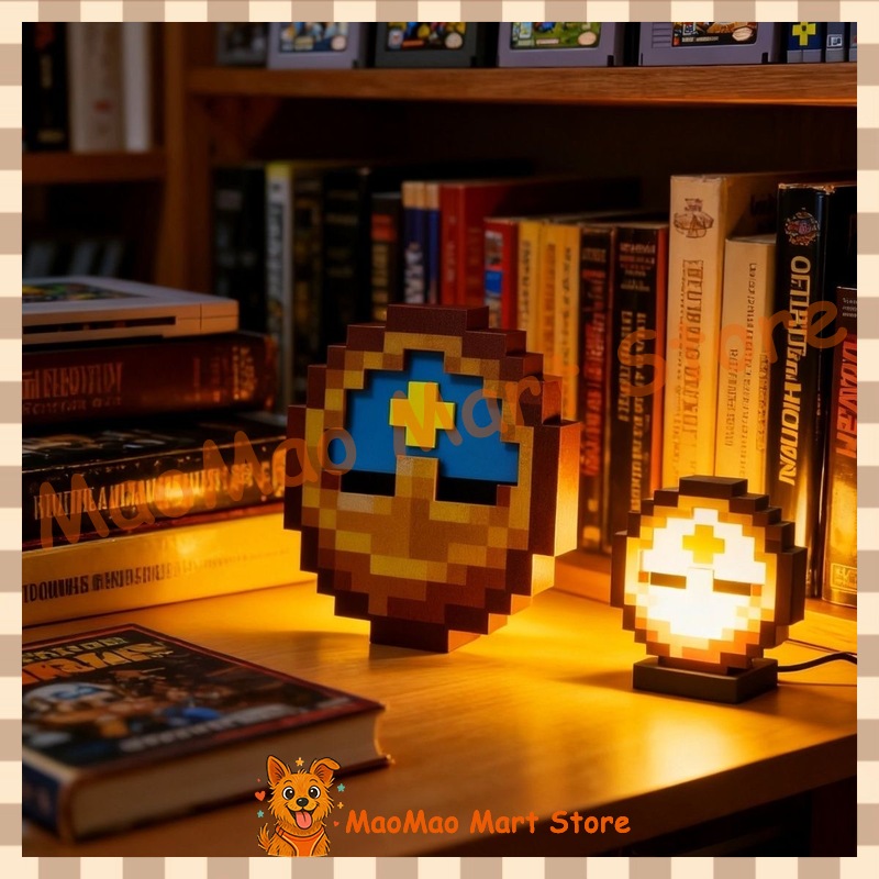Chic Retro Pixel Art Style Sun - Resin Art Clock 评论和价格