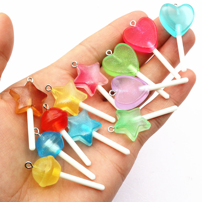 10pcs Mixed Colors Resin Cute  - Resin Art With Flowers 评论和价格