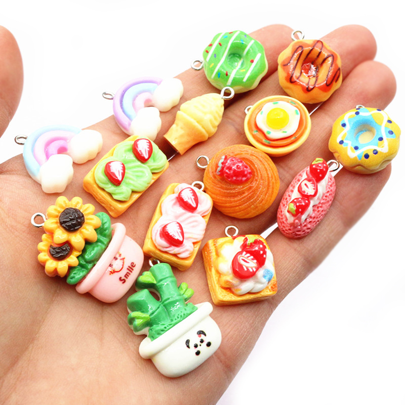 10pcs Mixed Colors Resin Cute  - Resin Art With Flowers 评论和价格