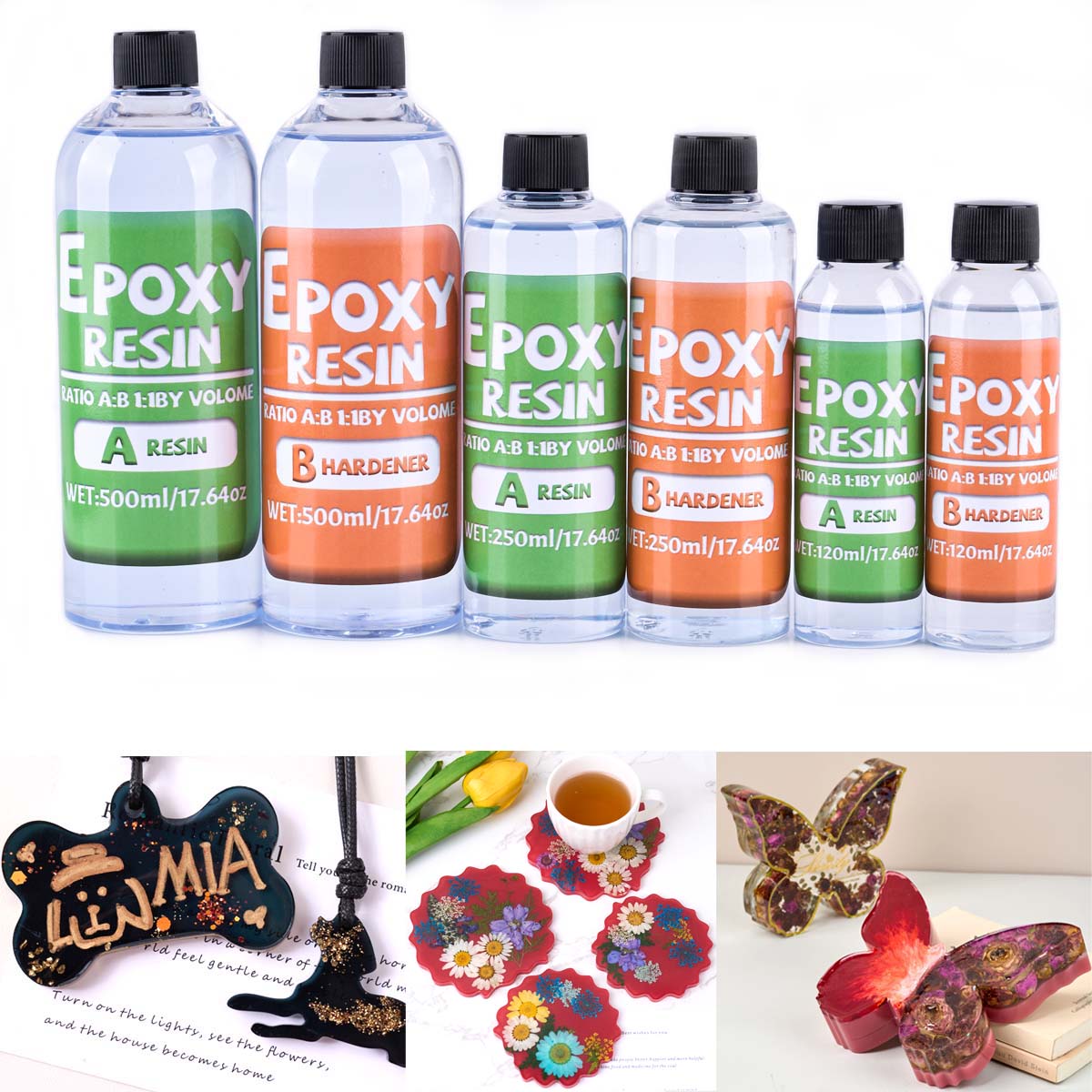 1:1 Ratio Epoxy Resin Kit Anti - Resin Art Glue 评论和价格