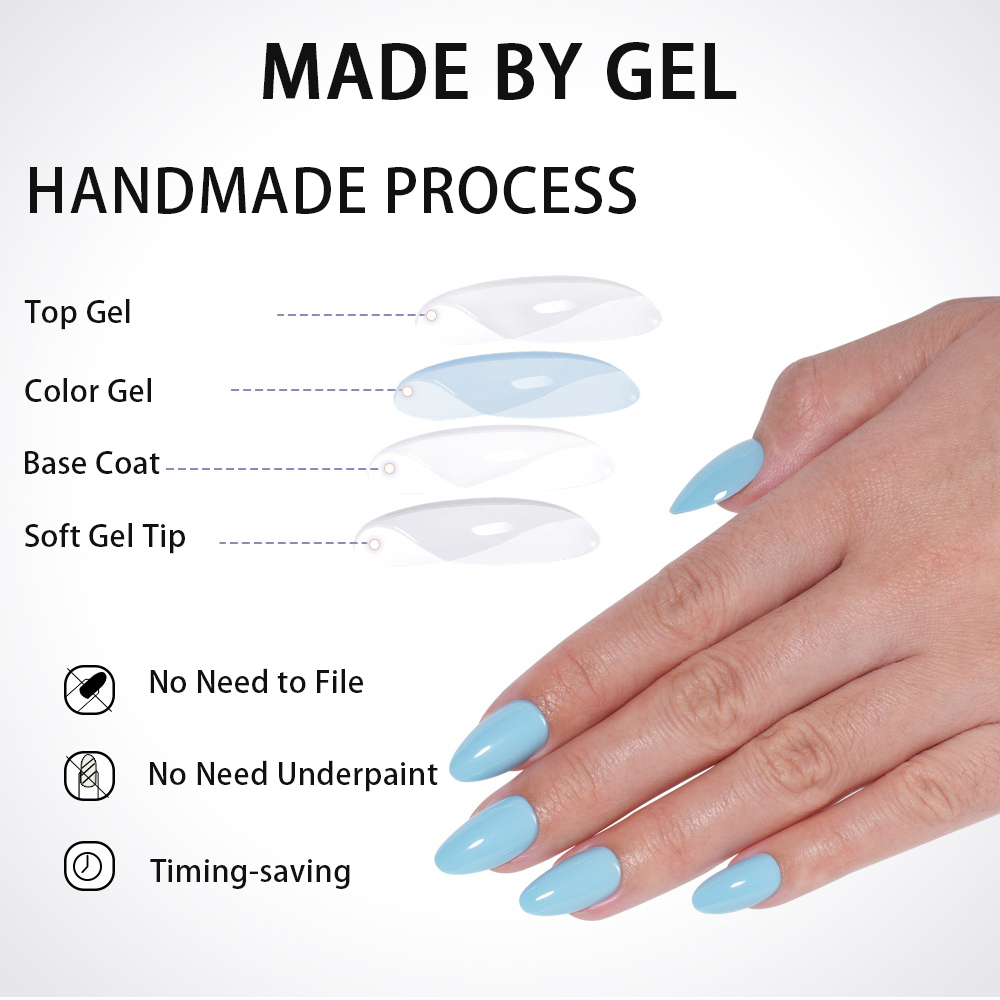 VITAGWX 32pcs Press on Nails A - Resin Art Gel 评论和价格