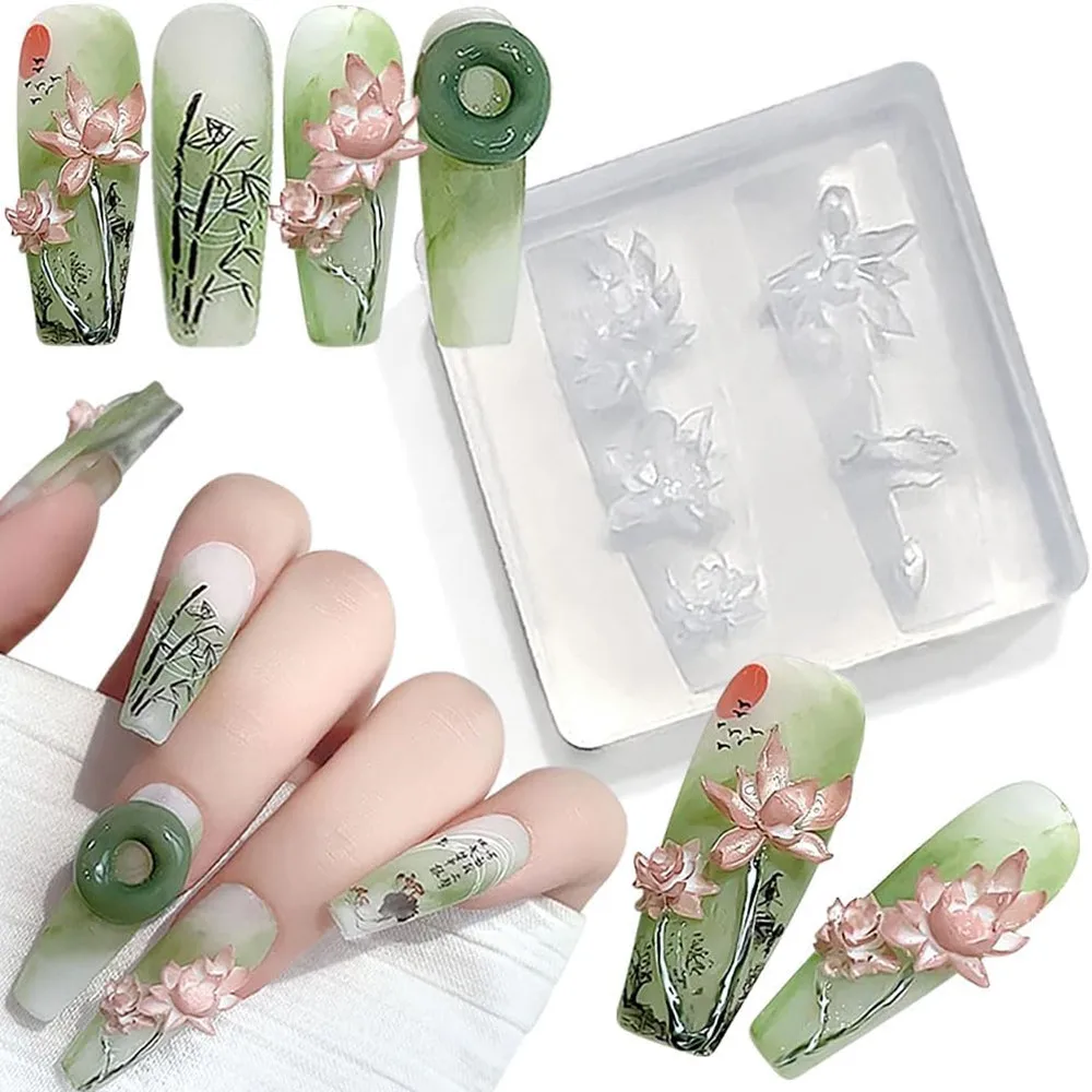 3D thorns Nail Design Silicone - Resin Art Templates Free 评论和价格