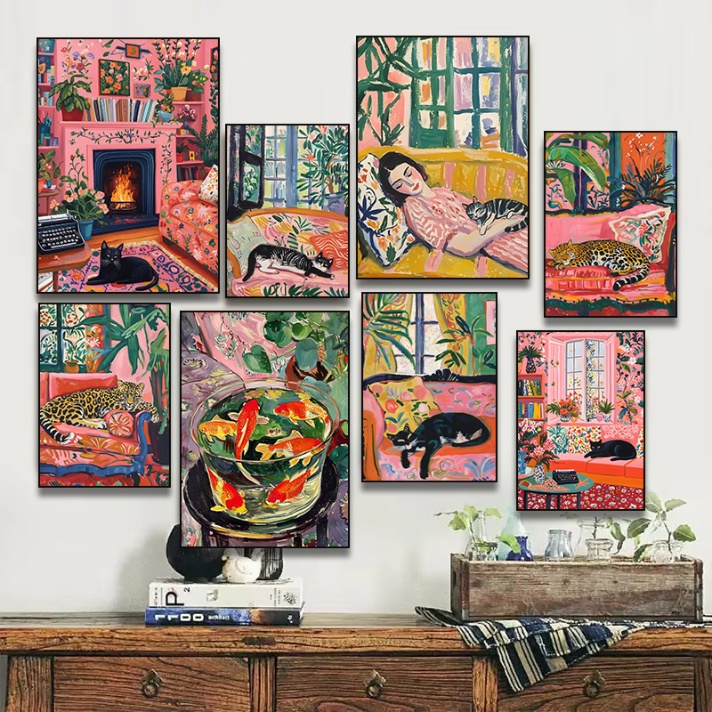 Woman and Cat Henri Matisse In - Resin Art And Deco 评论和价格