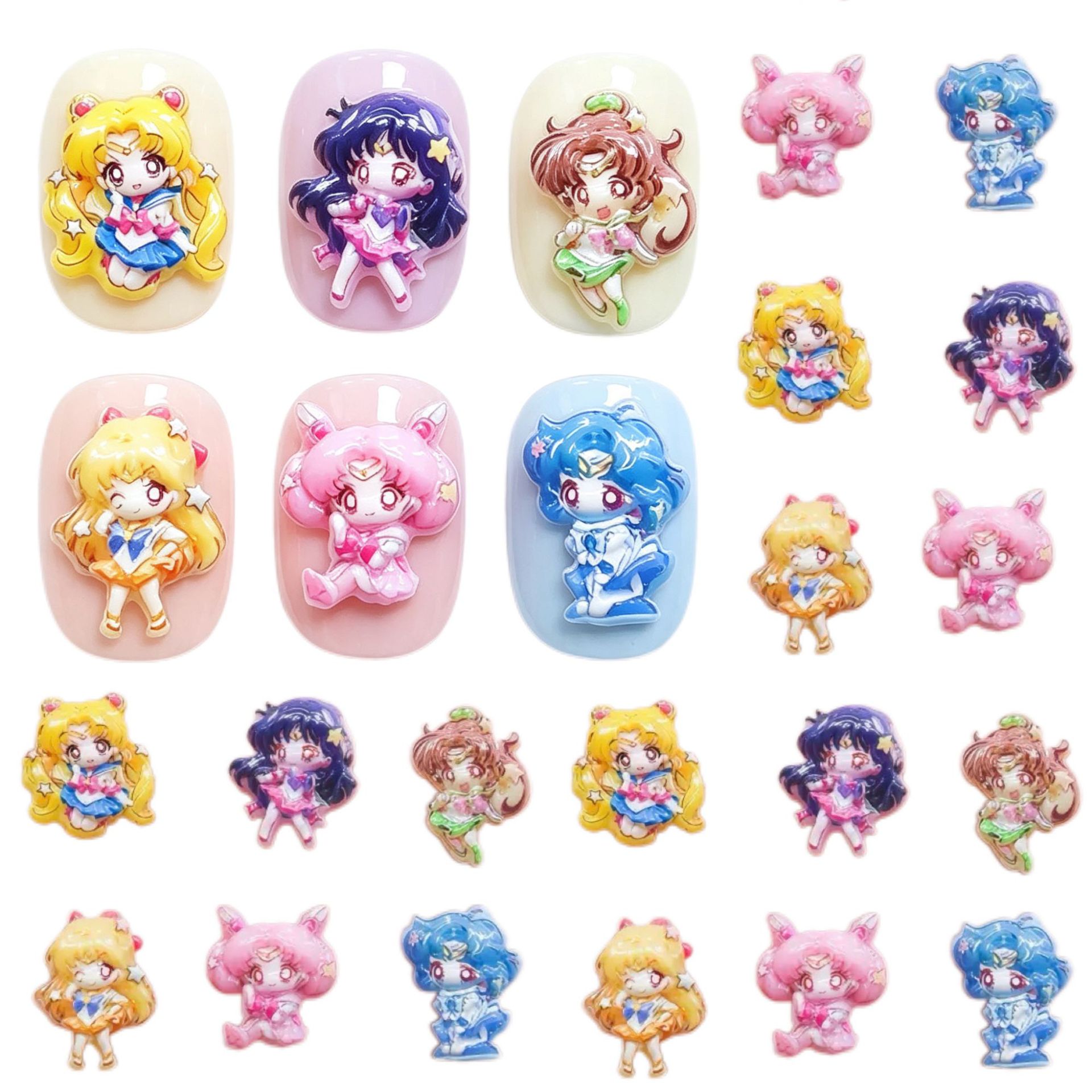 30/100pcs Cartoon for Sailor M - Resin Art Gel 评论和价格