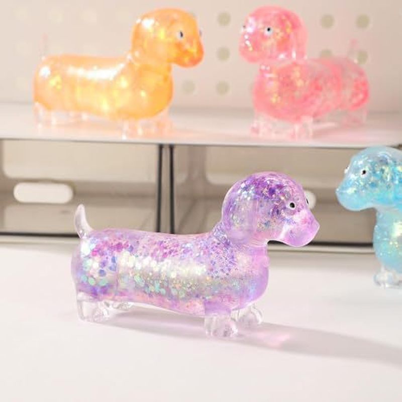 Glitter Dachshund Soft Stretch - Resin Art And Deco 评论和价格