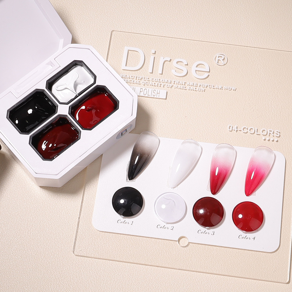 1pc Solid Color 6-grid Nail Pa - Resin Art Gel 评论和价格