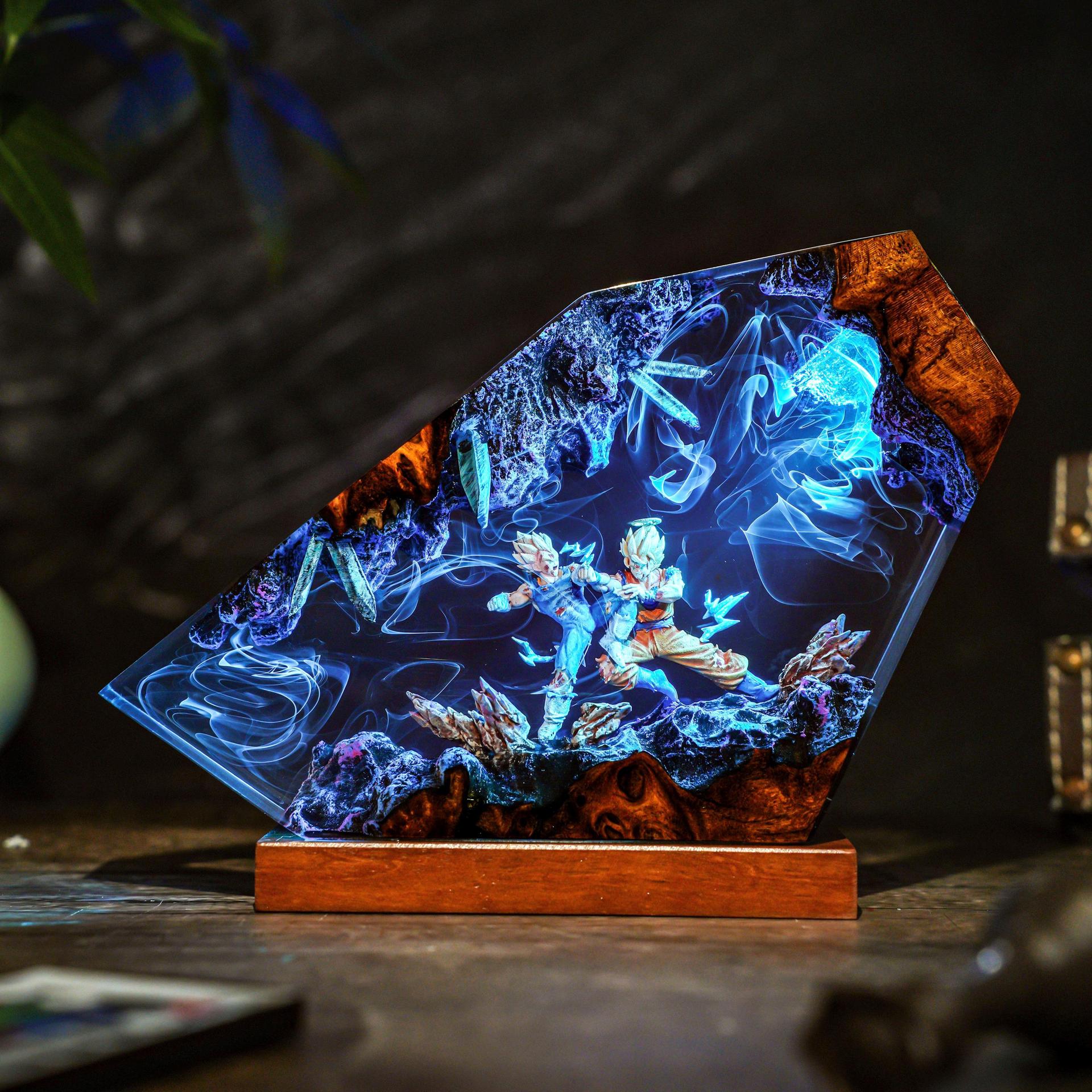 Goku & Vegeta Epoxy Resin Hand - Resin Art Goku 评论和价格