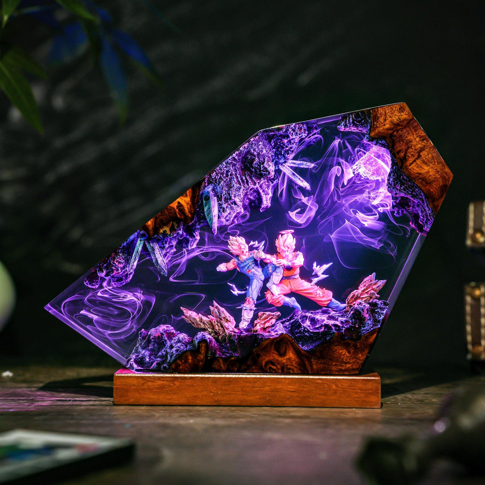 Goku & Vegeta Epoxy Resin Hand - Resin Art Goku 评论和价格