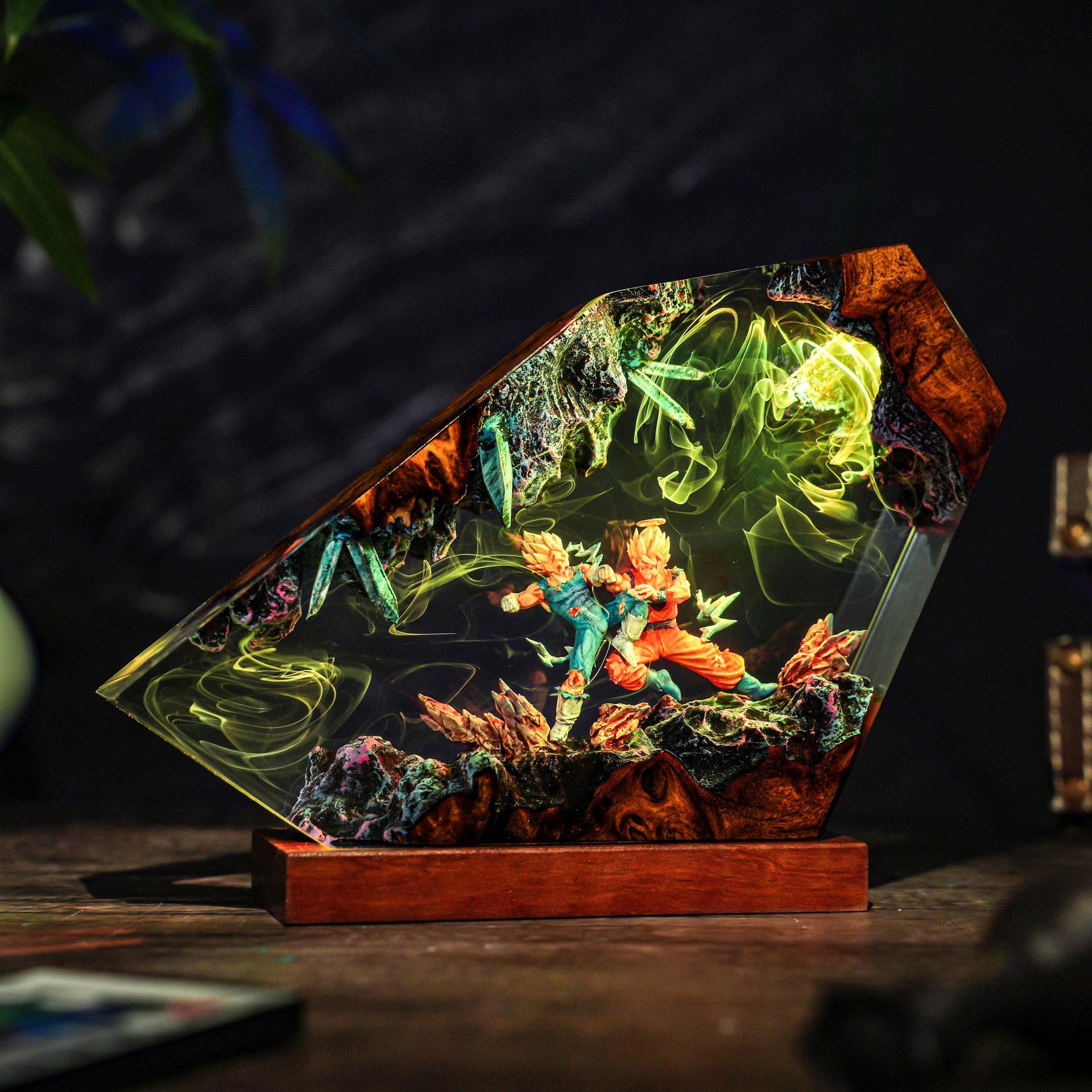 Goku & Vegeta Epoxy Resin Hand - Resin Art Goku 评论和价格