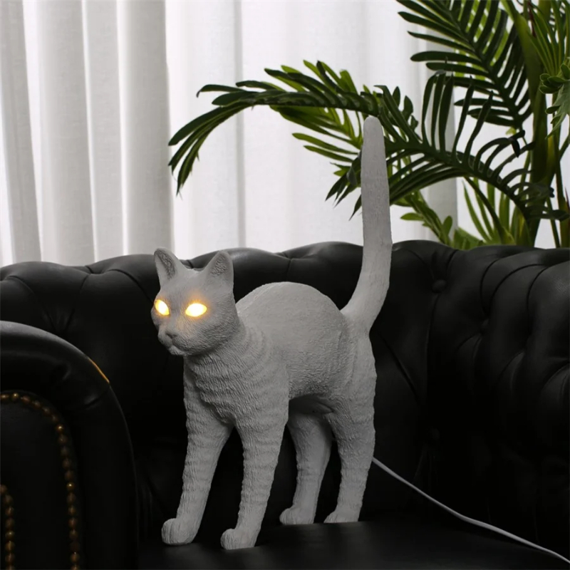 Nordic cat Table Lamp Resin an - Resin Art Floor Design 评论和价格