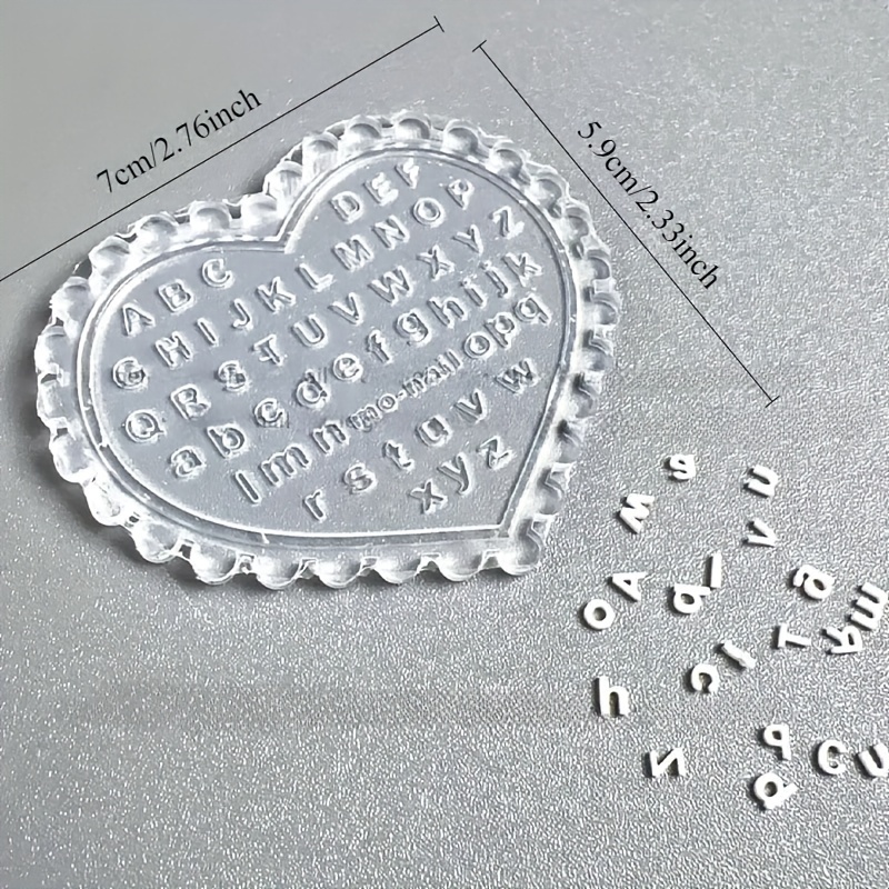 1pc Self-Made Nail Art Letter  - Resin Art Templates Free 评论和价格