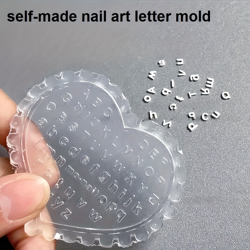1pc Self-Made Nail Art Letter  - Resin Art Templates Free 评论和价格