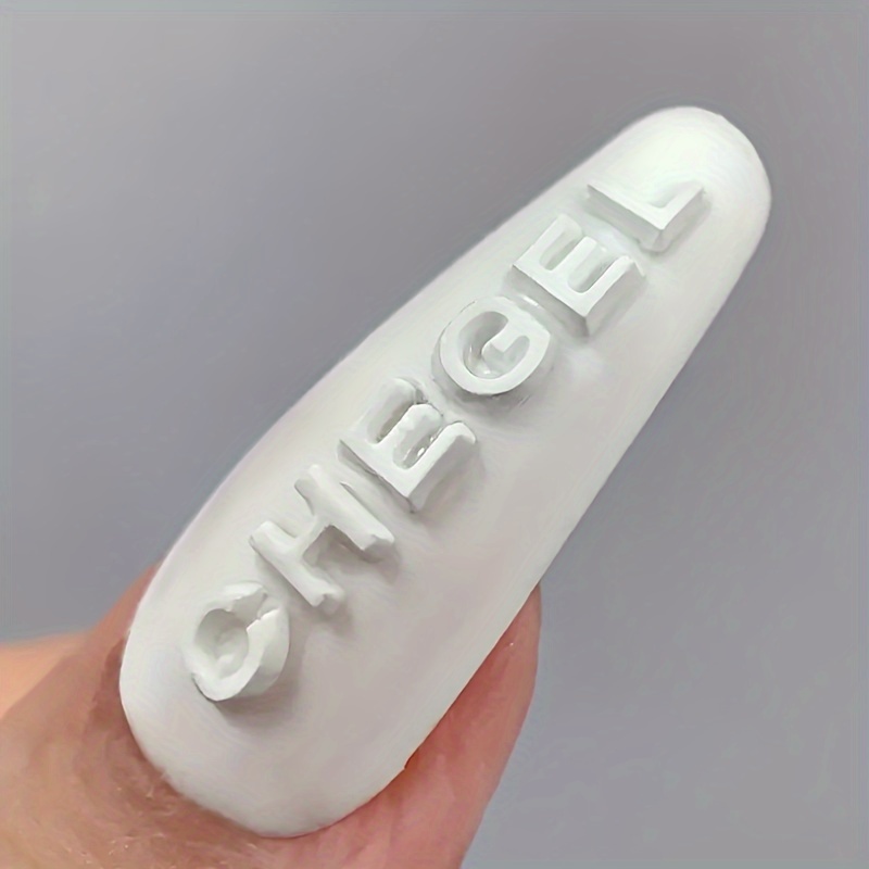 1pc Self-Made Nail Art Letter  - Resin Art Templates Free 评论和价格