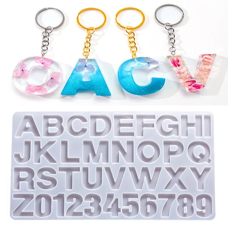 Alphabet Epoxy Resin Silicone  - Resin Art Letters 评论和价格