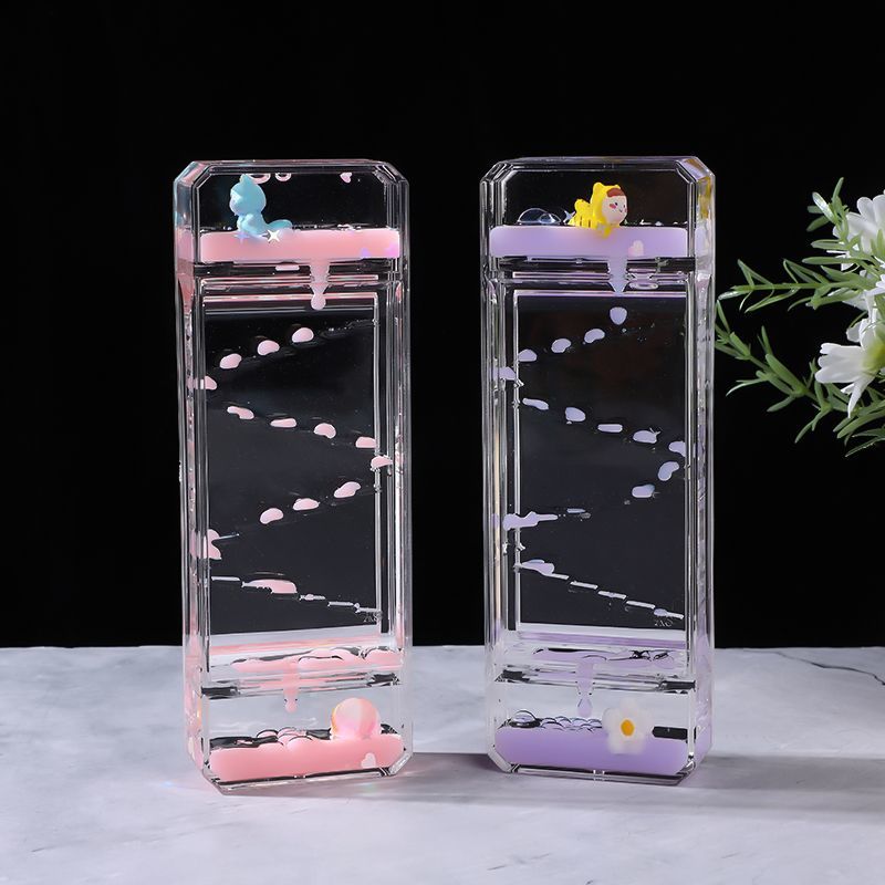 Creative cute slide oil leak d - Resin Art Clock 评论和价格