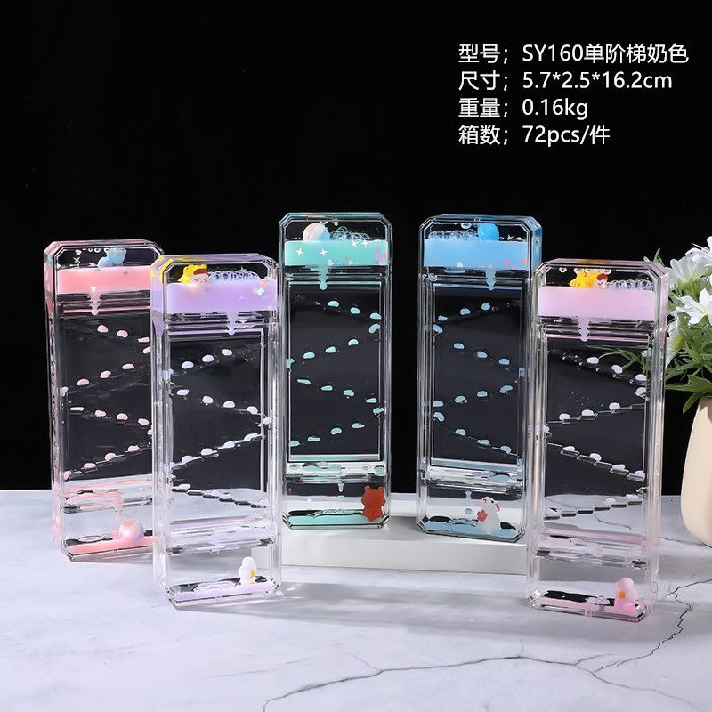 Creative cute slide oil leak d - Resin Art Clock 评论和价格