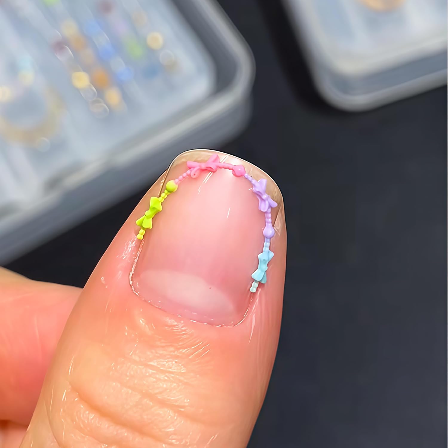 3D Bead Necklace Gel Nail Art  - Resin Art Templates Free 评论和价格