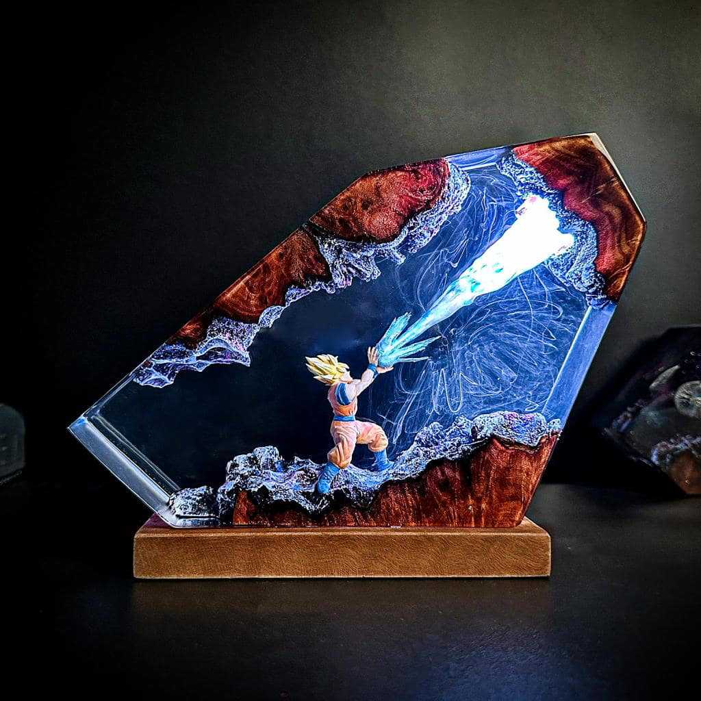 Goku Kamehameha Epoxy Resin LE - Resin Art Goku 评论和价格