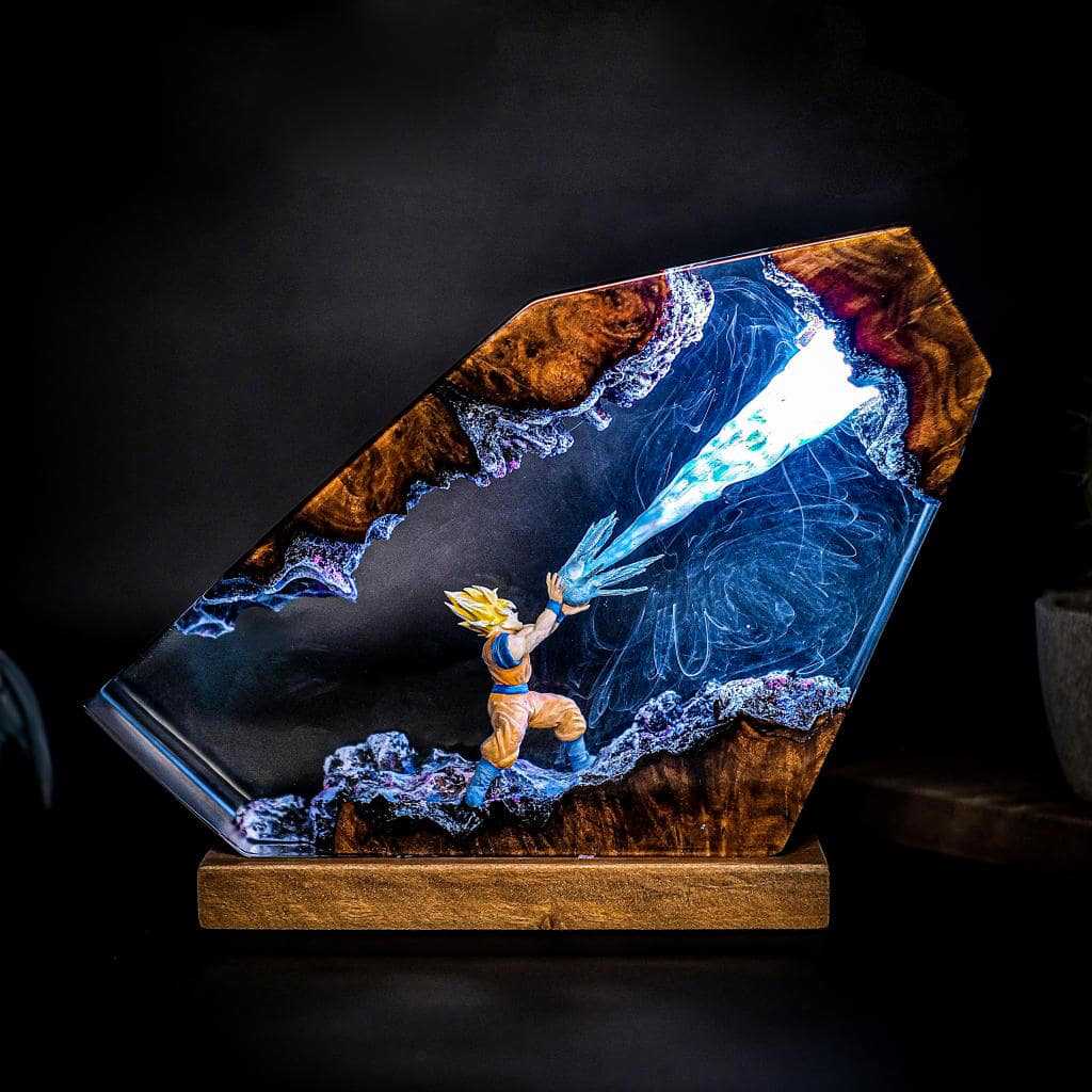 Goku Kamehameha Epoxy Resin LE - Resin Art Goku 评论和价格
