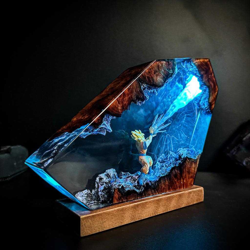 Goku Kamehameha Epoxy Resin LE - Resin Art Goku 评论和价格