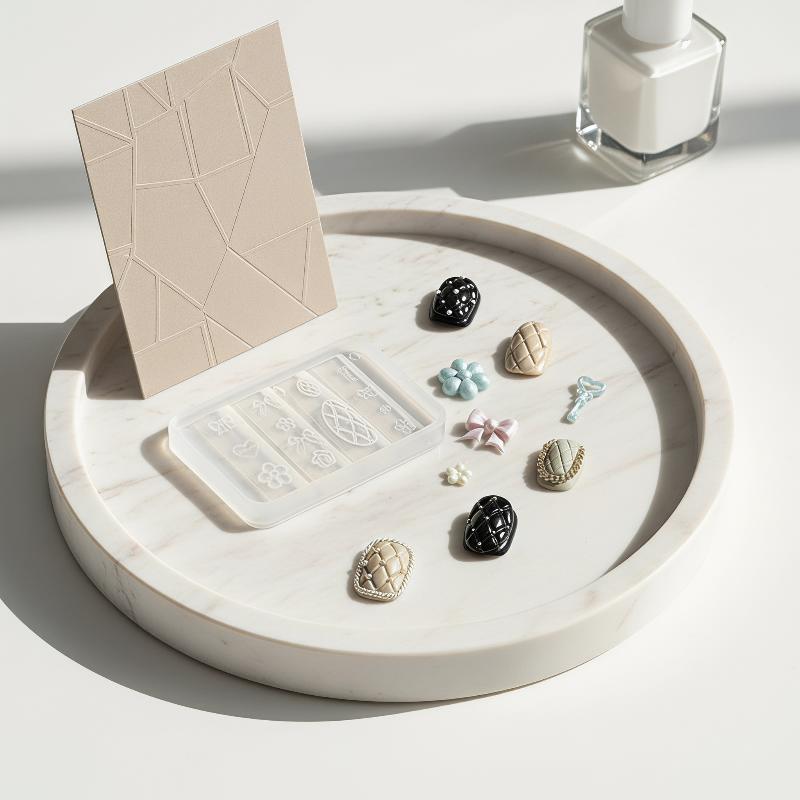 Portable Reusable Silicone Nai - Resin Art Templates Free 评论和价格