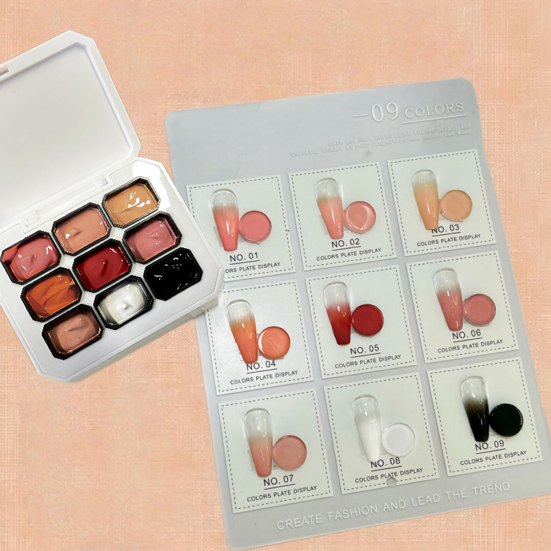 1pc Solid 9-grid Nail Patting  - Resin Art Gel 评论和价格