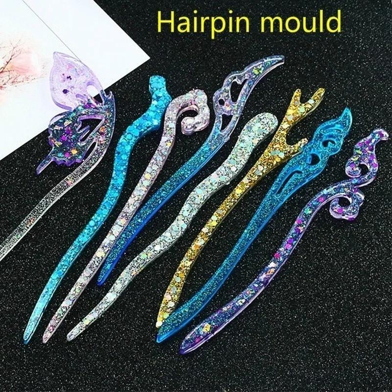 New Transparent Hairpin Silico - Resin Art And Deco 评论和价格