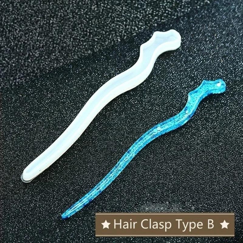 New Transparent Hairpin Silico - Resin Art And Deco 评论和价格