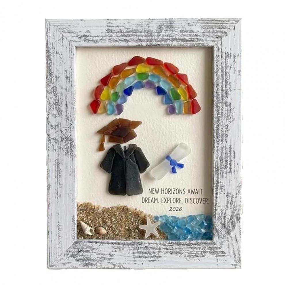 Sea Glass Frame Art Coastal St - Resin Art Class 评论和价格