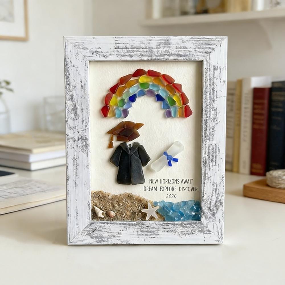 Sea Glass Frame Art Coastal St - Resin Art Class 评论和价格