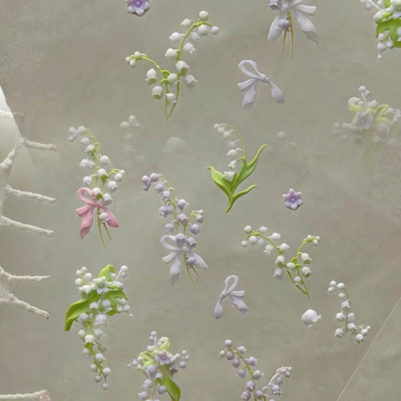 Flowers Series 3D Curved Nail  - Resin Art Templates Free 评论和价格