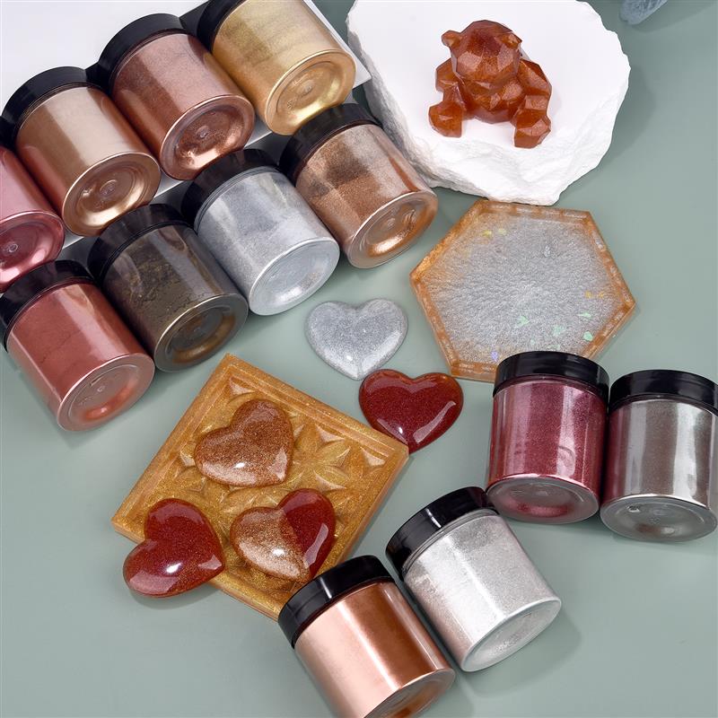 50g Shimmer Metallic Gold Silv - Resin Art Letters 评论和价格