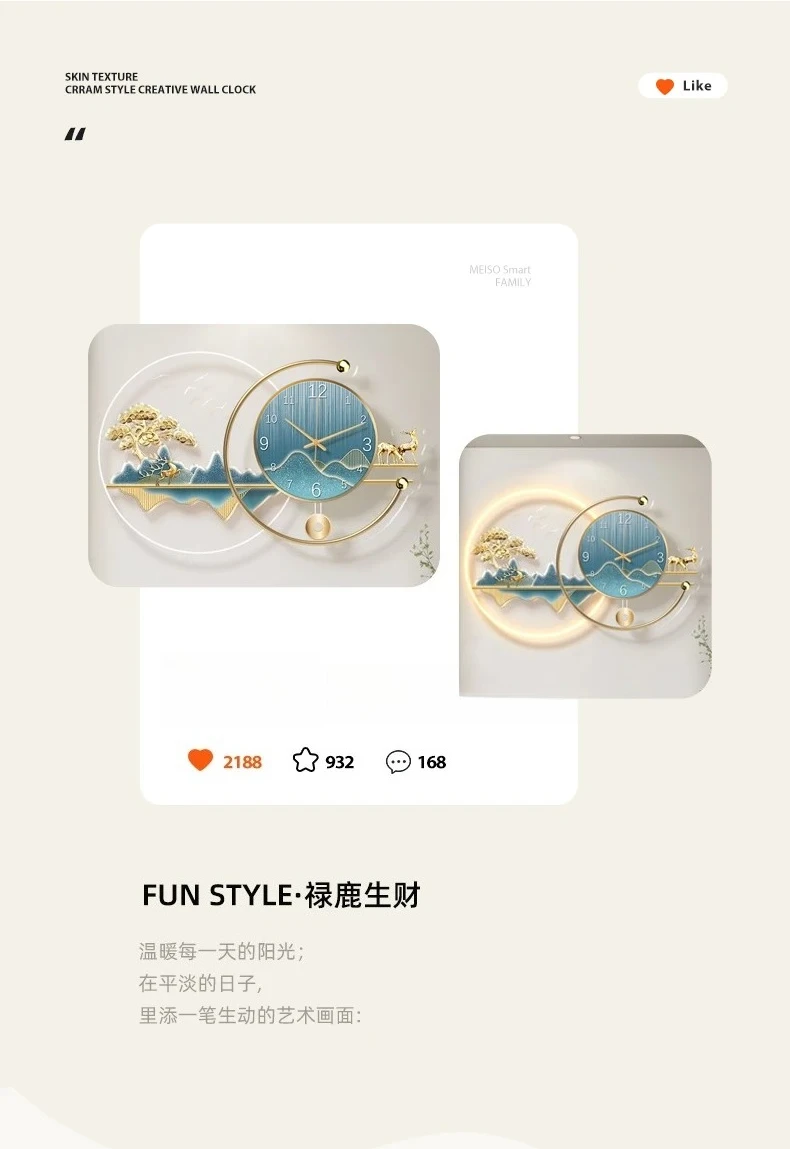 Art Mural Wall Clocks Luxury D - Resin Art Clock 评论和价格