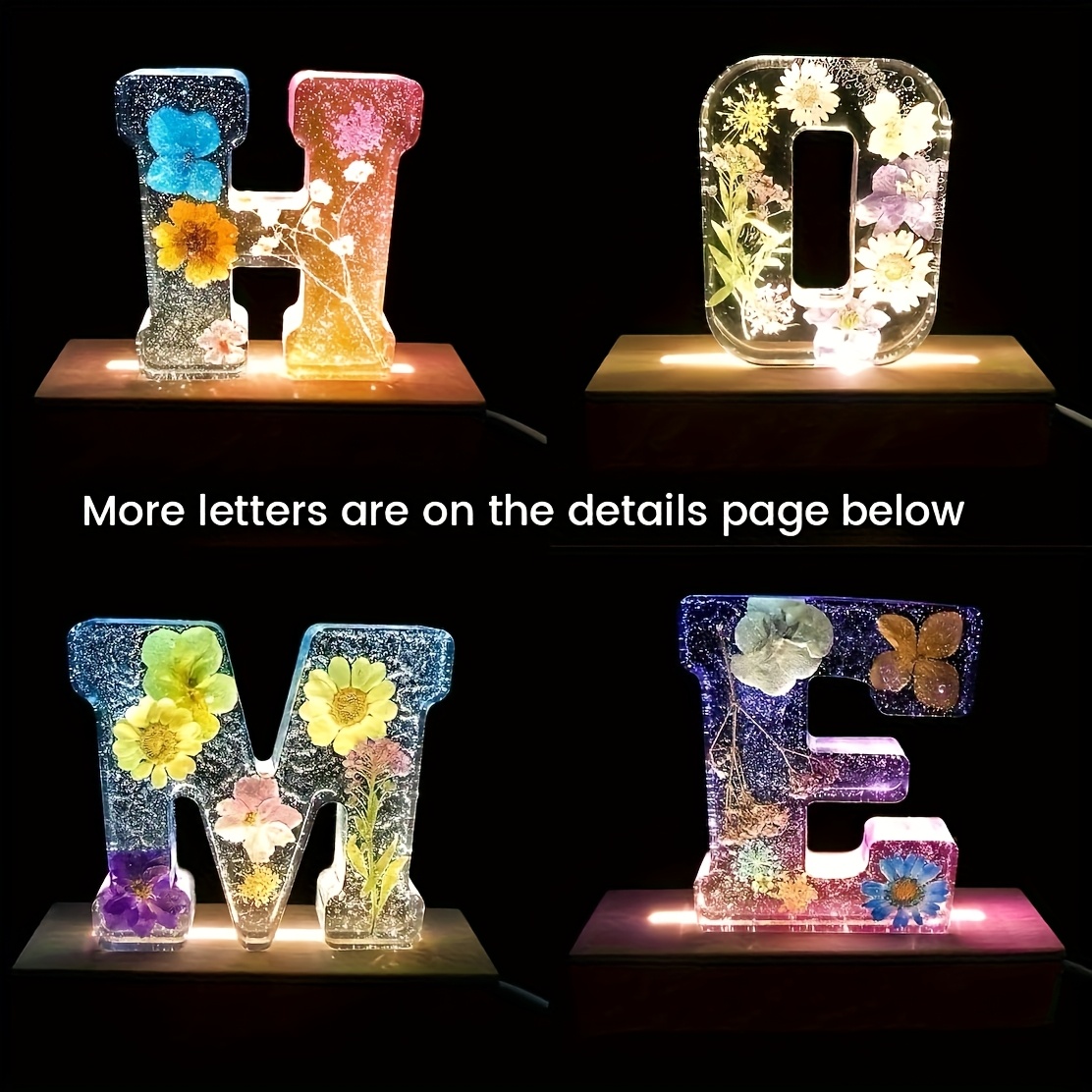 7-Inch Large Letter Resin Mold - Resin Art Letters 评论和价格