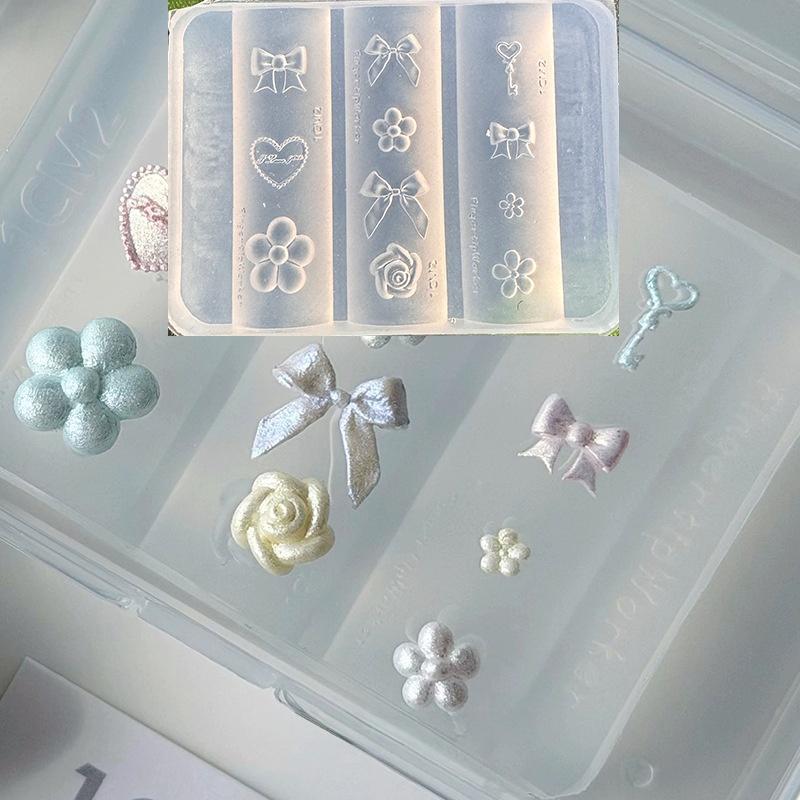 New Silicone Nails Mold Plaid  - Resin Art Templates Free 评论和价格