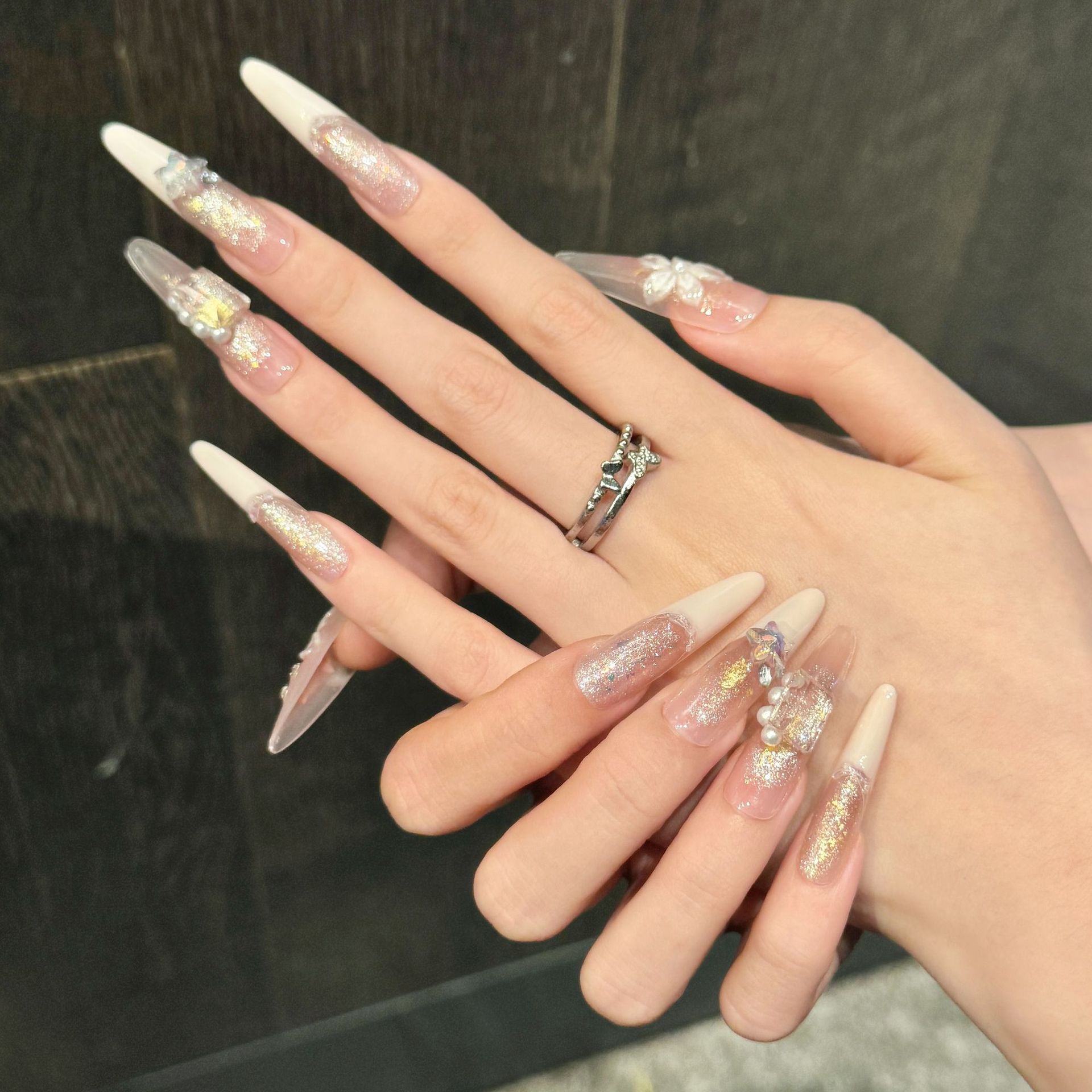 10pcs Pure Hand Pressed Stilet - Resin Art With Flowers 评论和价格