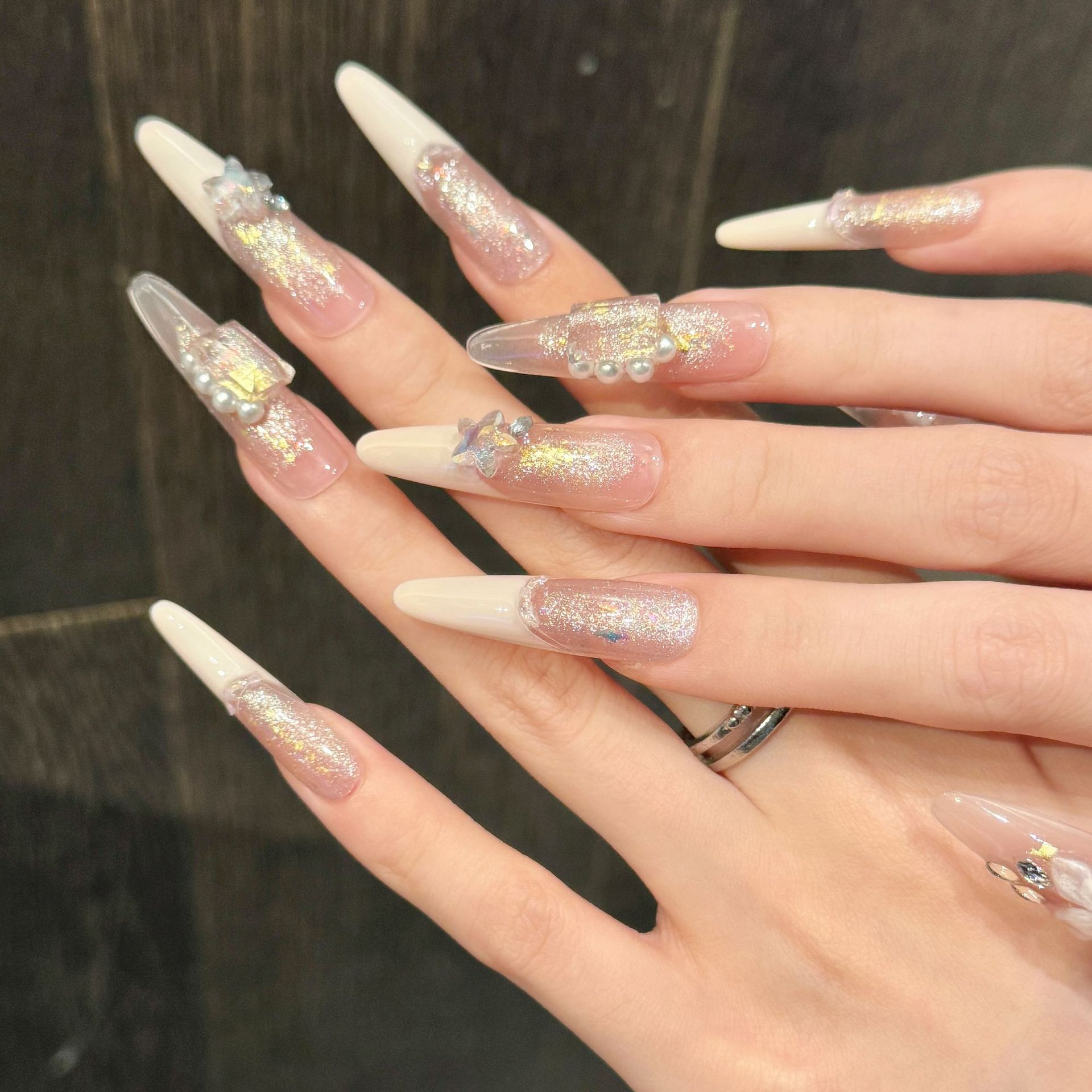 10pcs Pure Hand Pressed Stilet - Resin Art With Flowers 评论和价格