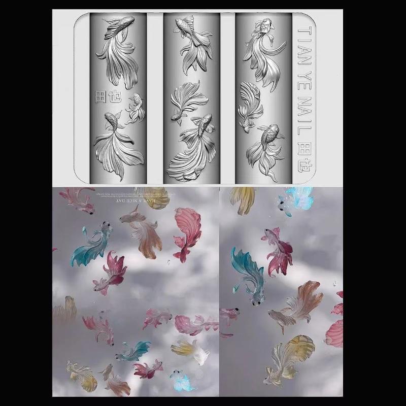 3D Soft Silicone Nail Ocean Me - Resin Art Templates Free 评论和价格