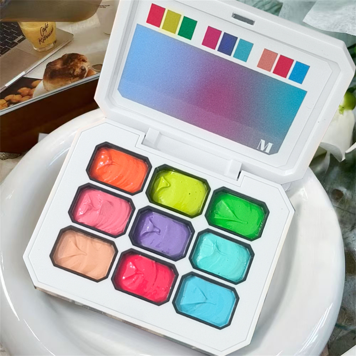 1pc 9-color Solid Nail Polish  - Resin Art Gel 评论和价格
