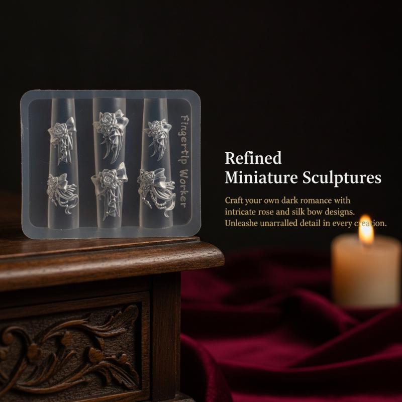 3D Silicone Flower Nail Mold L - Resin Art Templates Free 评论和价格