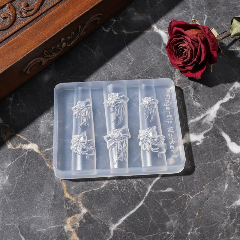 3D Silicone Flower Nail Mold L - Resin Art Templates Free 评论和价格
