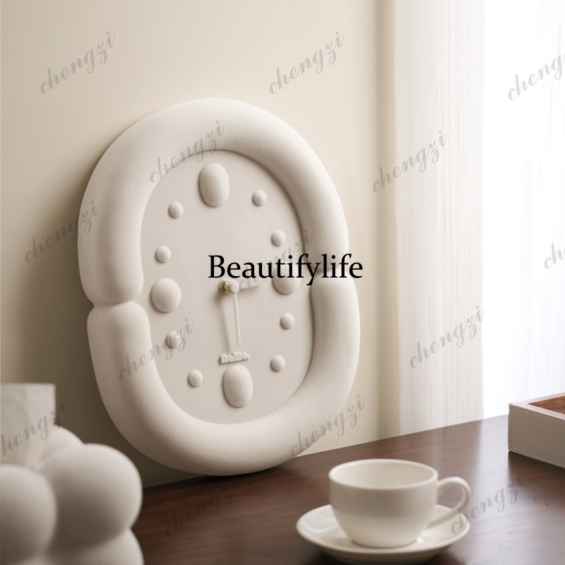 Silent Aesthetic Wall Clocks L - Resin Art Clock 评论和价格
