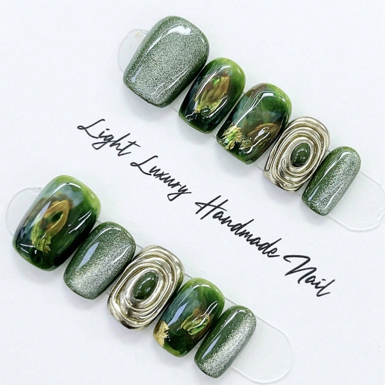 10pcs Pure Hand Pressed Short  - Resin Art And Deco 评论和价格